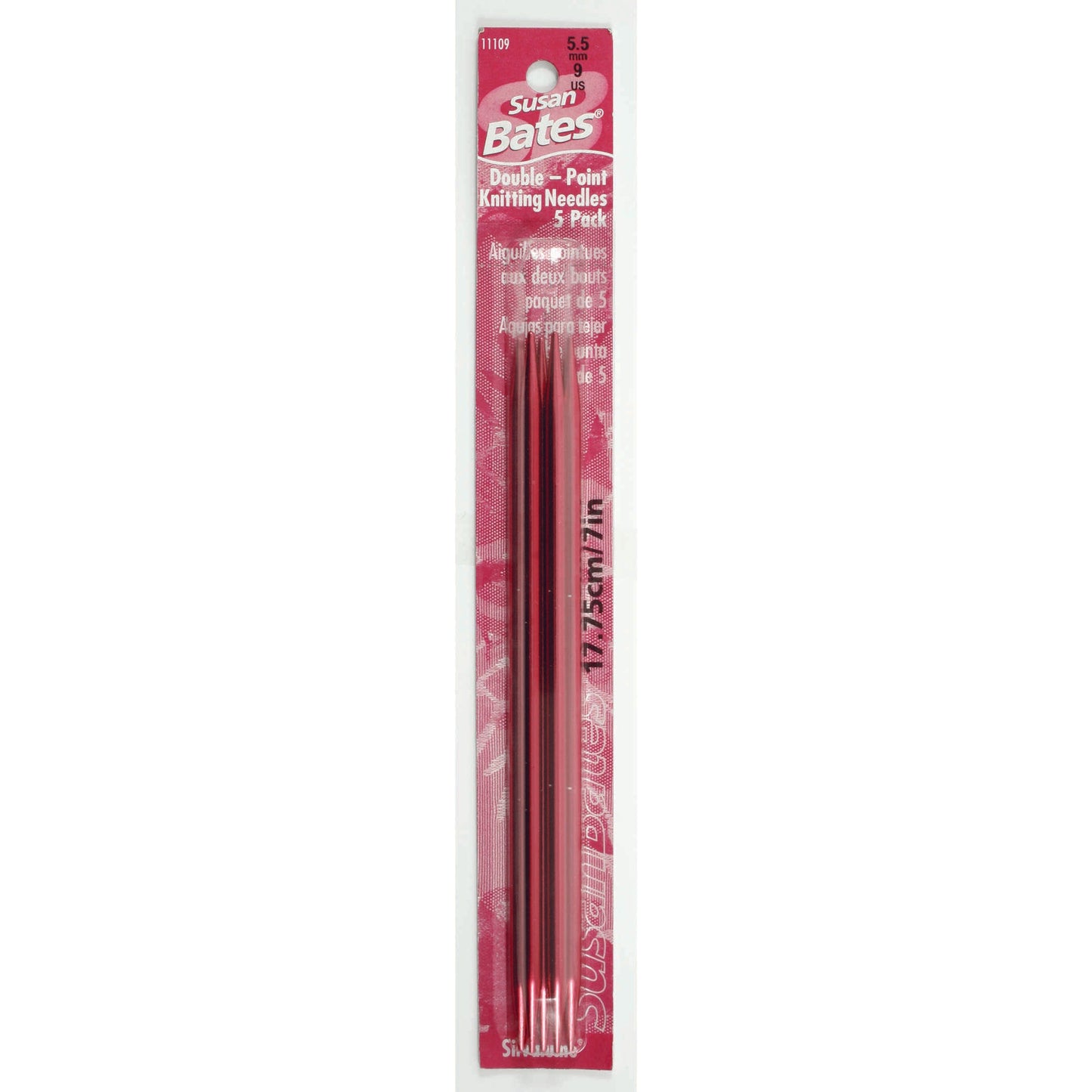 Susan Bates Silvalume 5 Pack, Double Point Knitting Needles