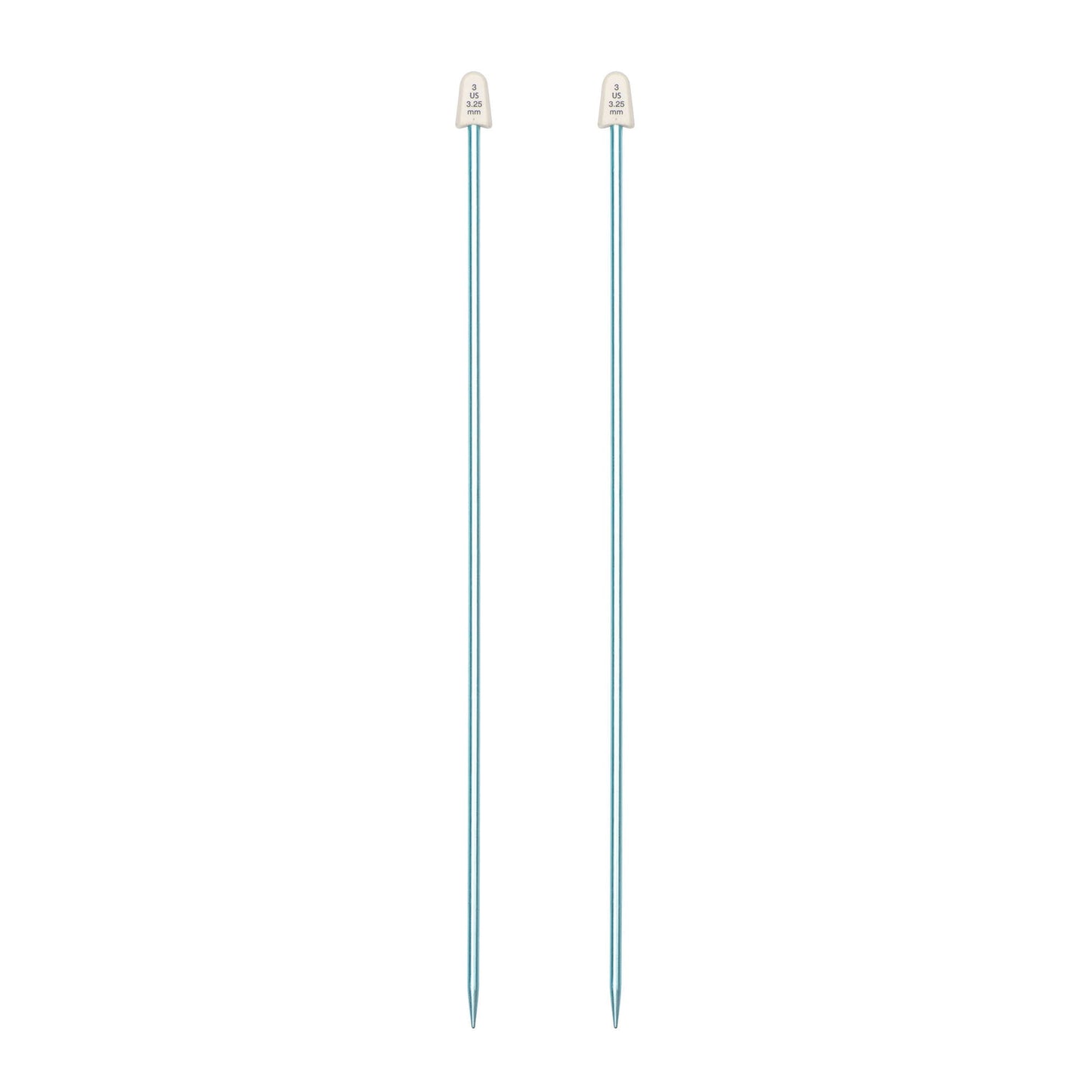 Susan Bates Silvalume 10" Single Point Knitting Needles