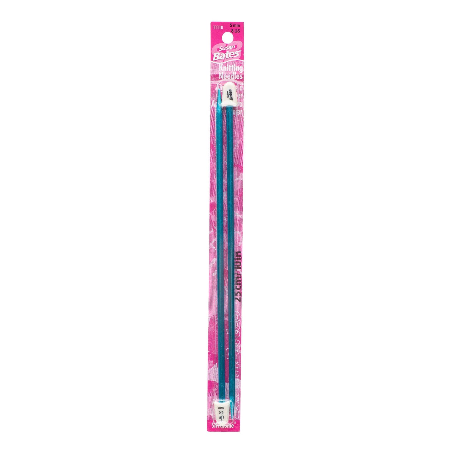 Susan Bates Silvalume 10" Single Point Knitting Needles