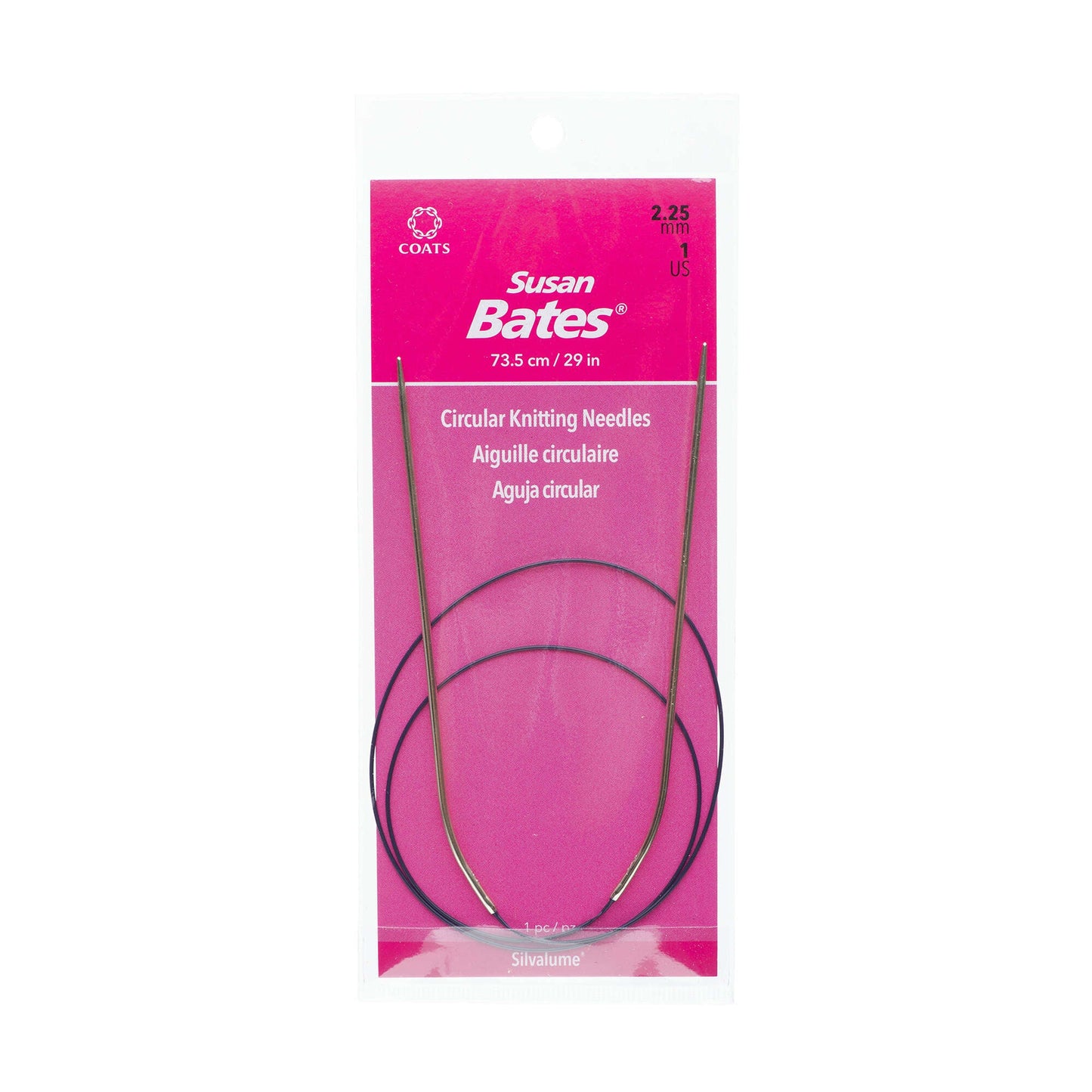 Susan Bates Silvalume 29" Circular Knitting Needles