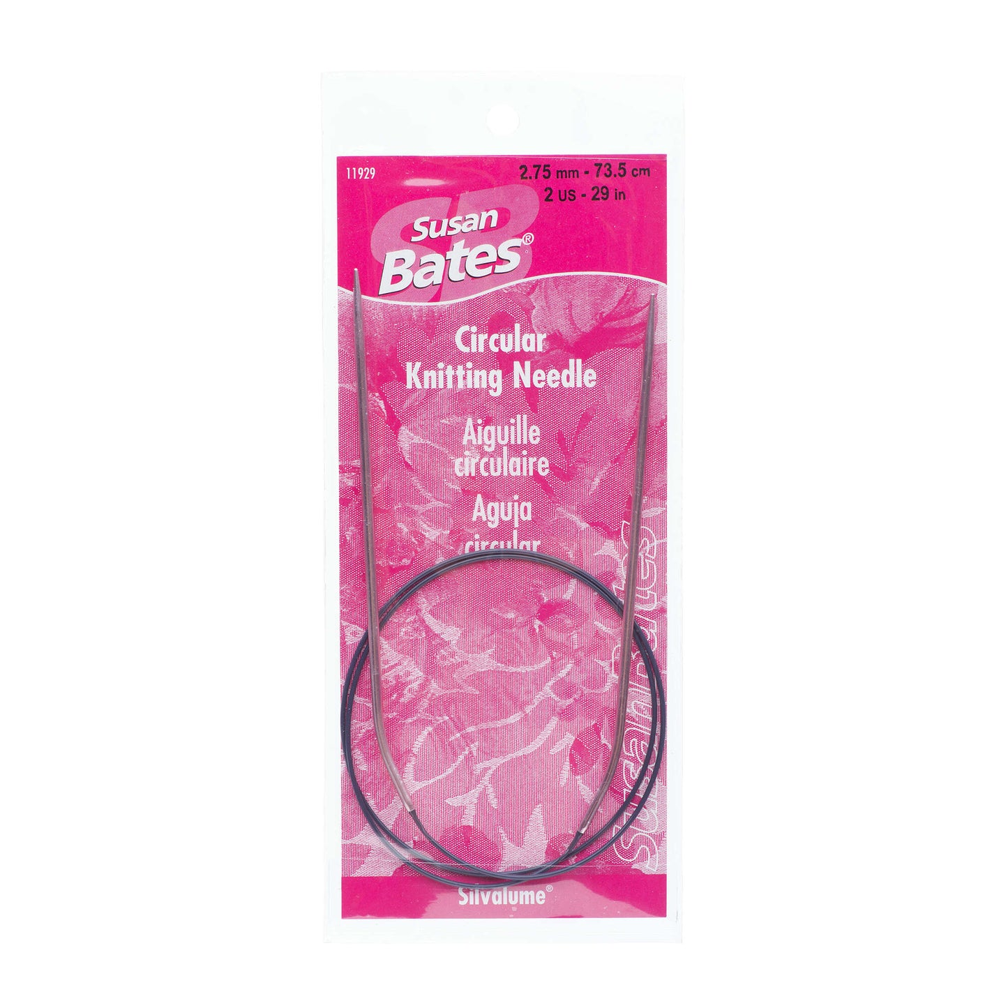 Susan Bates Silvalume 29" Circular Knitting Needles
