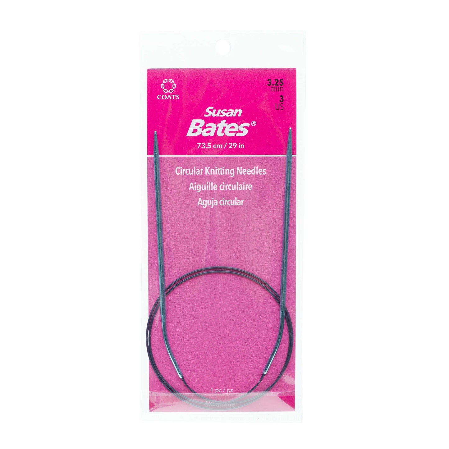Susan Bates Silvalume 29" Circular Knitting Needles