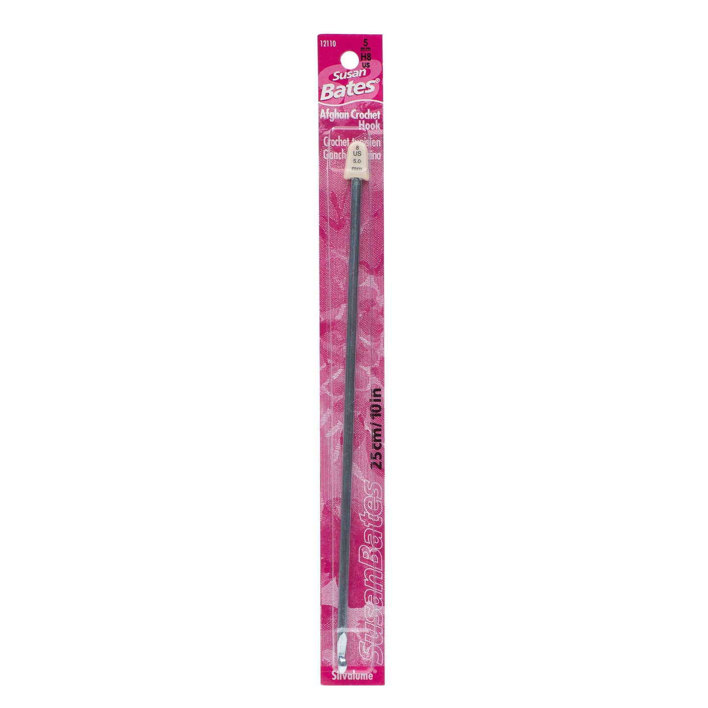 Susan Bates Silvalume 10" Afghan Crochet Hook