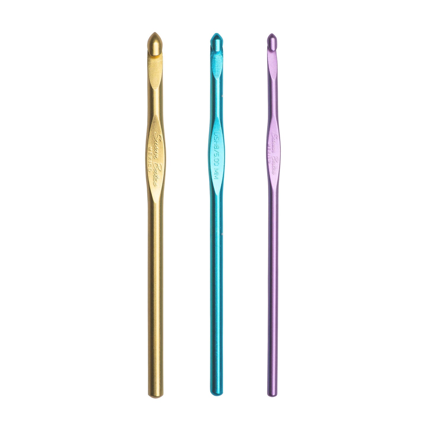 Susan Bates Silvalume Set of 3 Crochet Hooks
