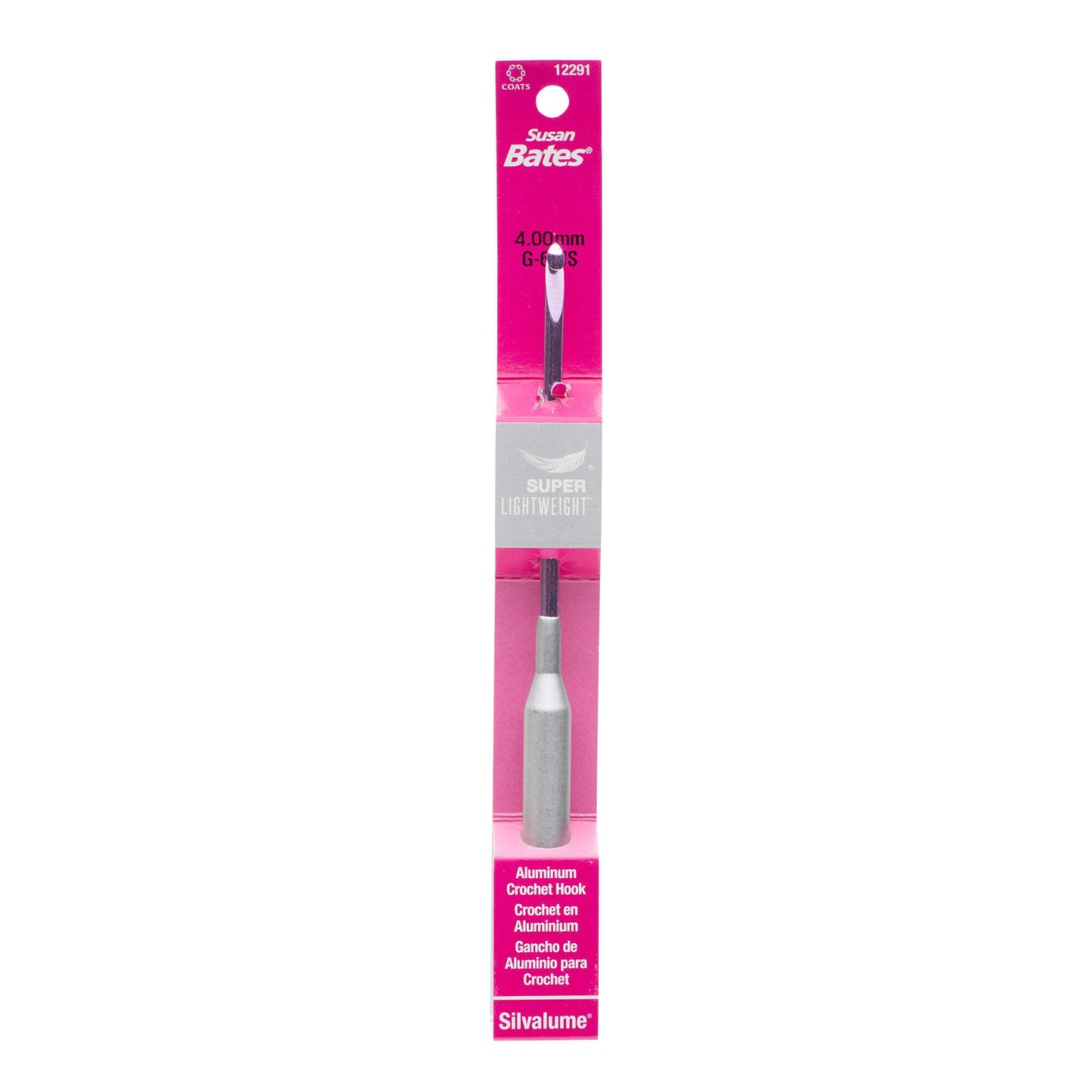 Susan Bates Silvalume Super Lightweight Crochet Hook - Clearance Items