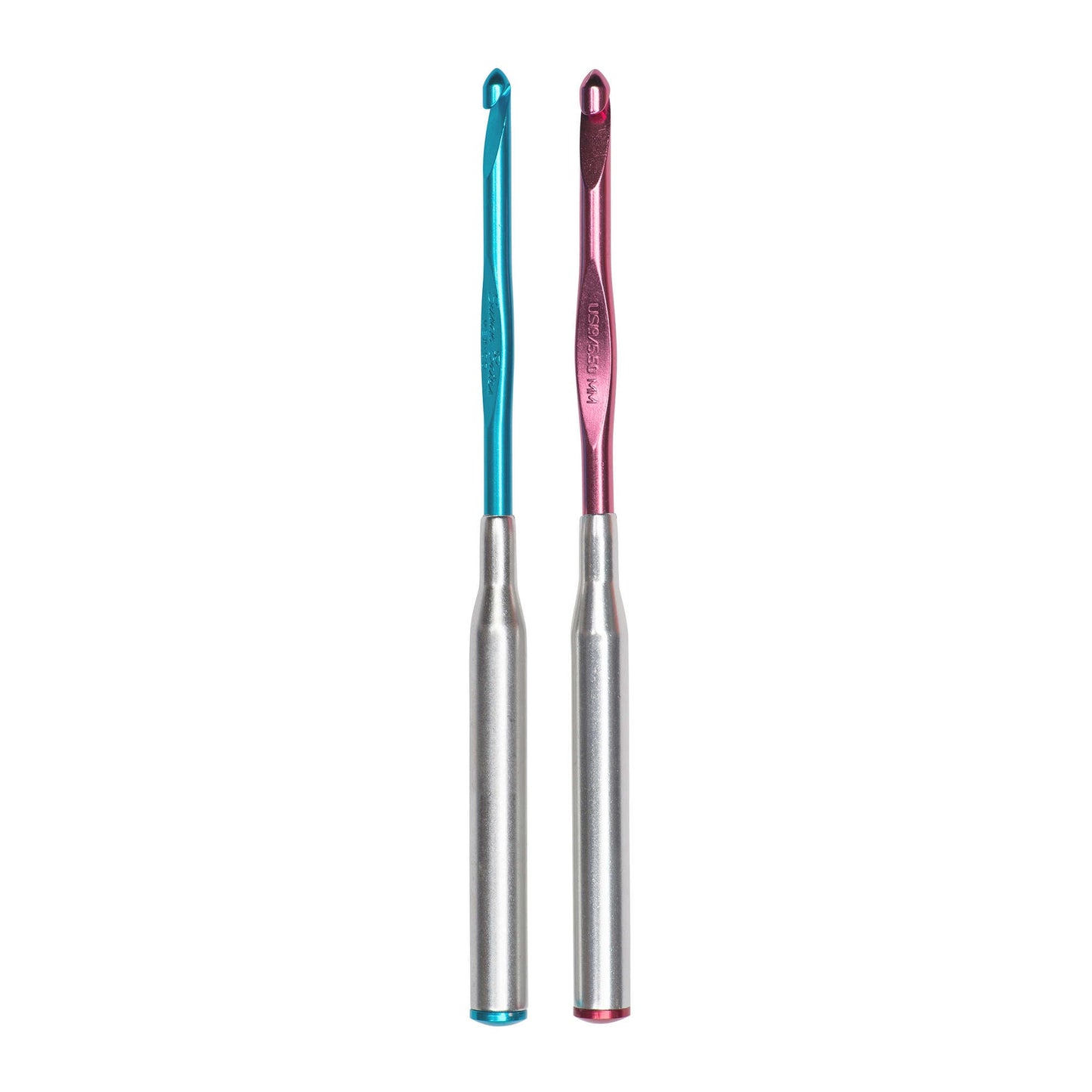 Susan Bates Silvalume Set of 2 Super Lightweight Crochet Hooks - Clearance Items