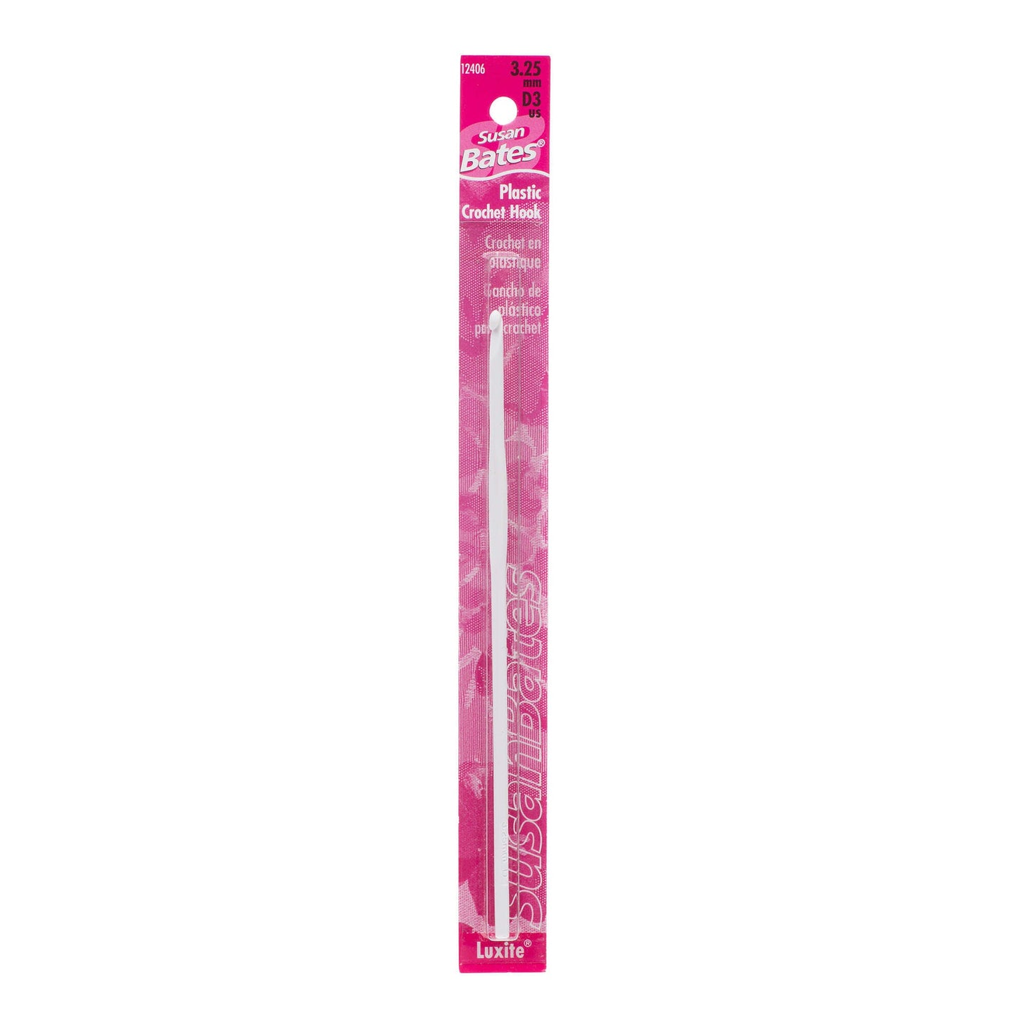 Susan Bates Luxite 5.5" Plastic Crochet Hook - Clearance Items