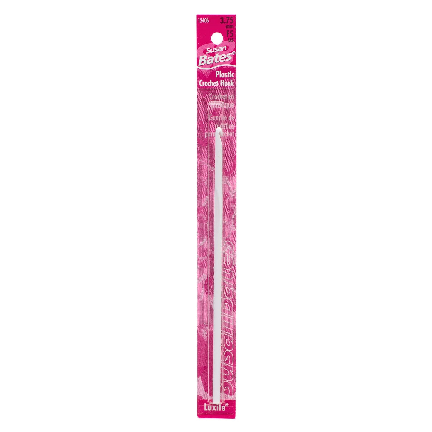 Susan Bates Luxite 5.5" Plastic Crochet Hook - Clearance Items