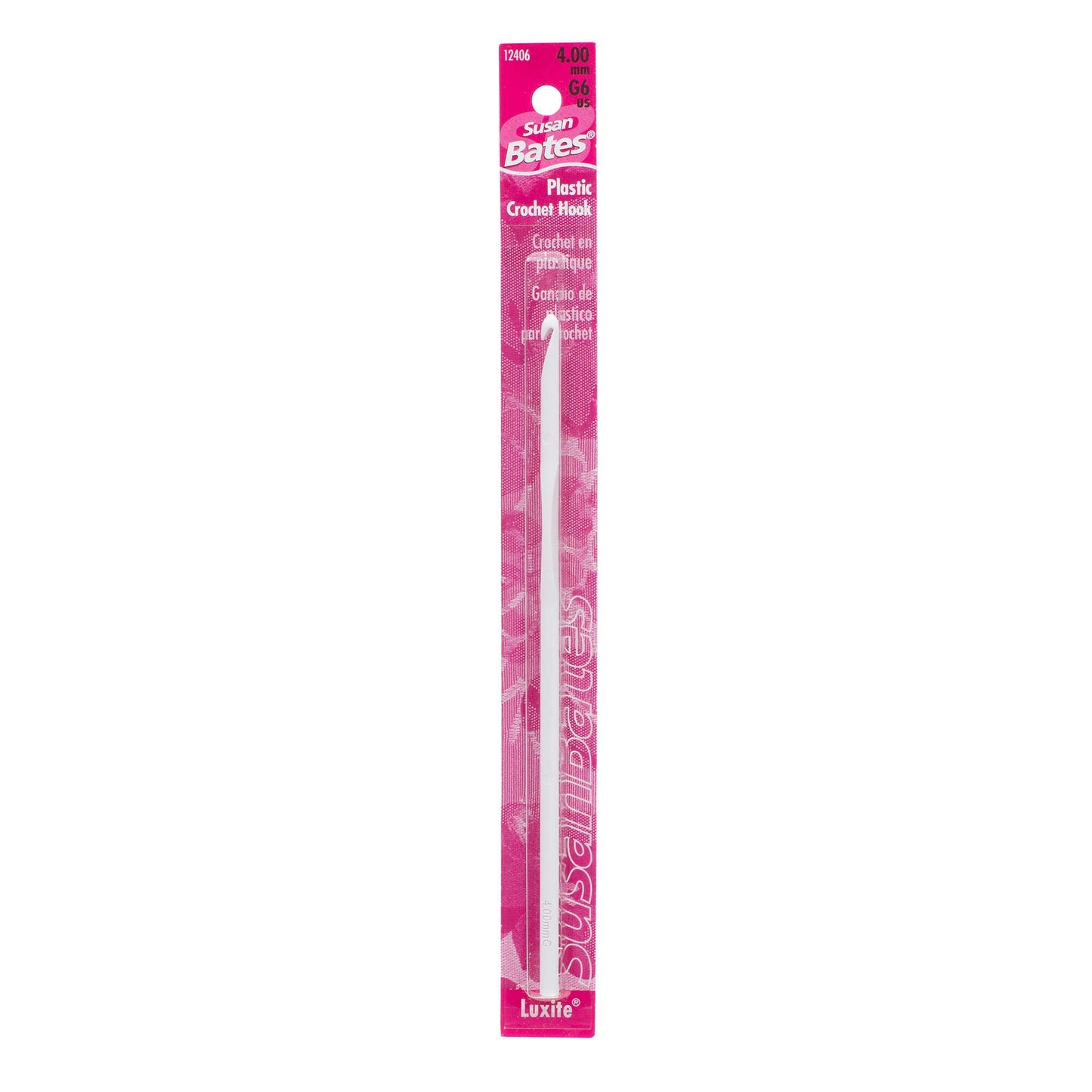 Susan Bates Luxite 5.5" Plastic Crochet Hook - Clearance Items
