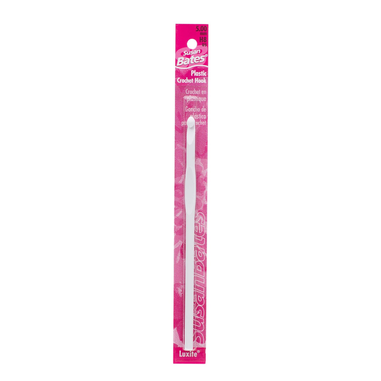 Susan Bates Luxite 5.5" Plastic Crochet Hook - Clearance Items