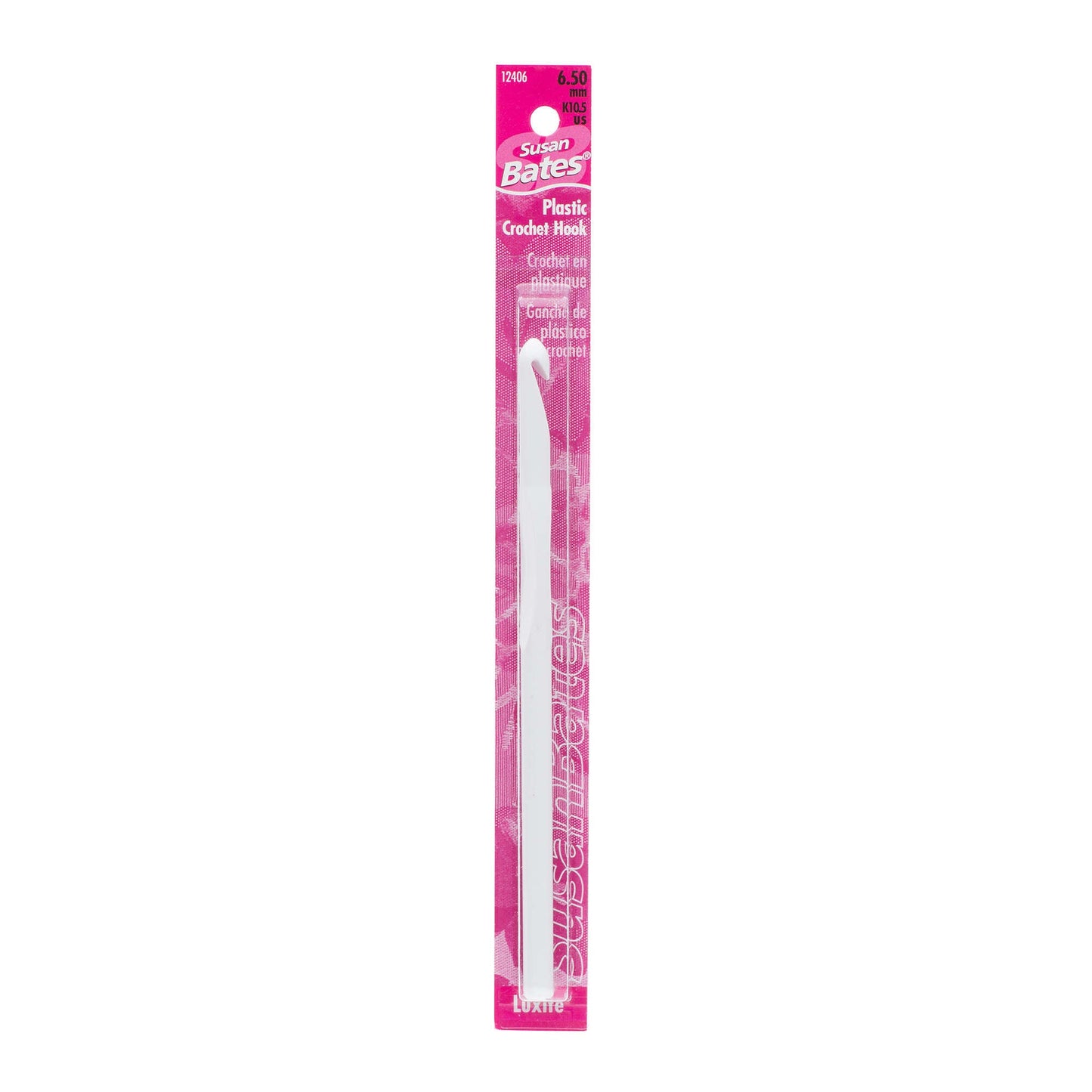 Susan Bates Luxite 5.5" Plastic Crochet Hook - Clearance Items