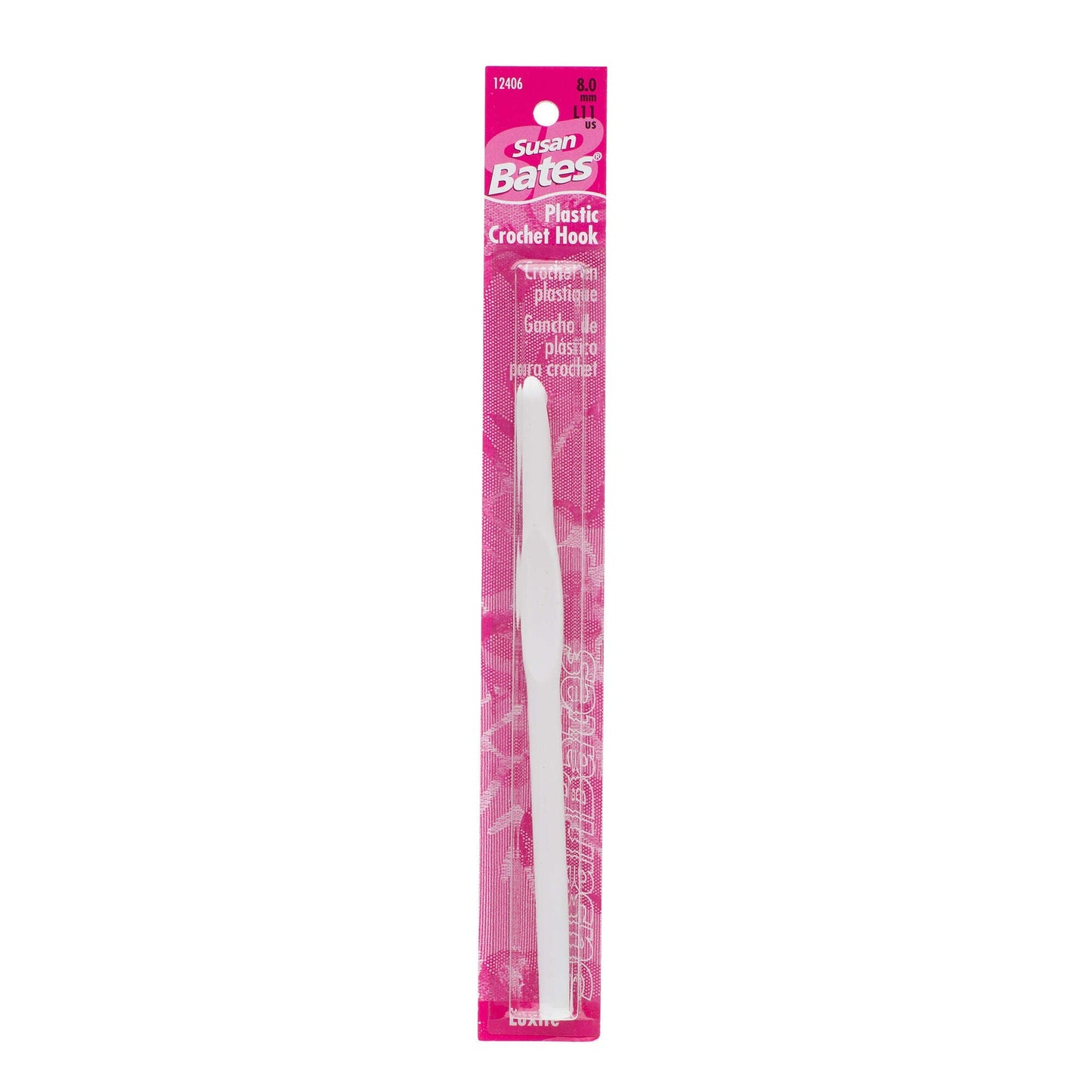 Susan Bates Luxite 5.5" Plastic Crochet Hook - Clearance Items