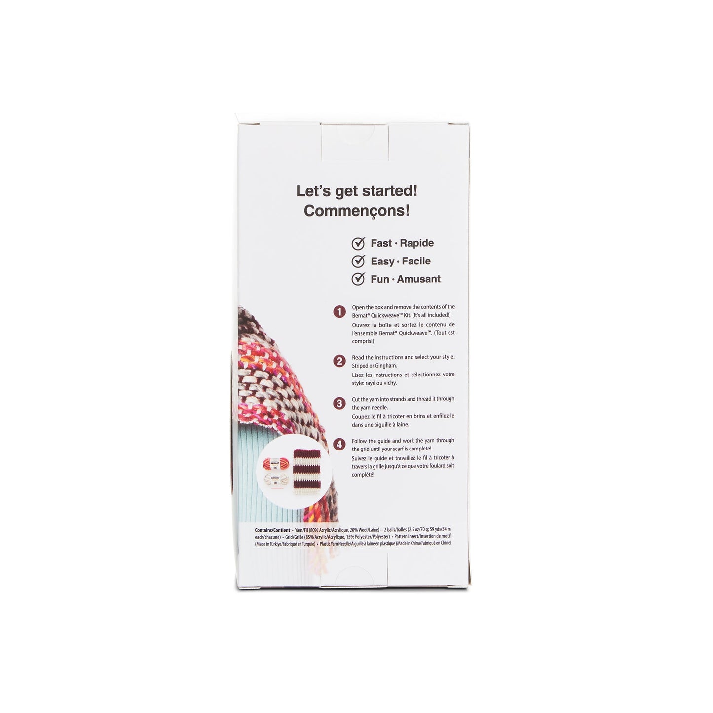 Bernat Quickweave Scarf Weaving Kit (140g/4.9oz)