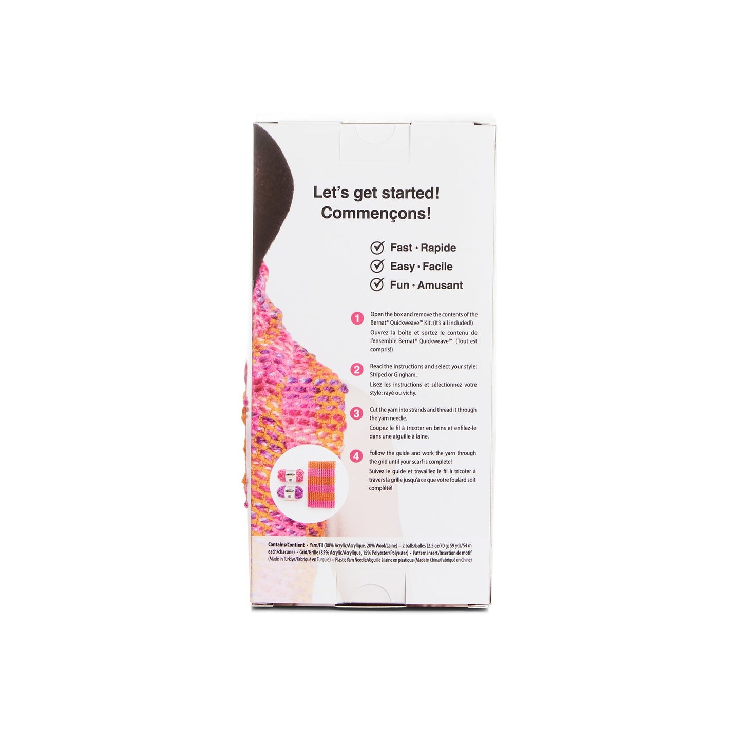 Bernat Quickweave Scarf Weaving Kit (140g/4.9oz)