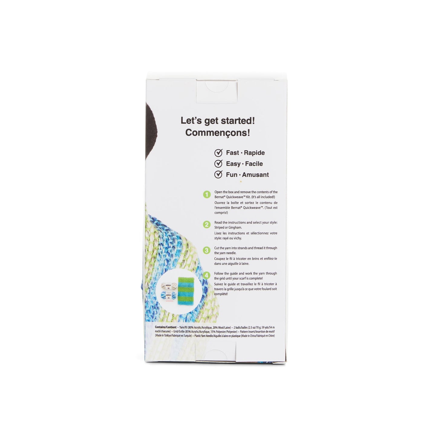 Bernat Quickweave Scarf Weaving Kit (140g/4.9oz)