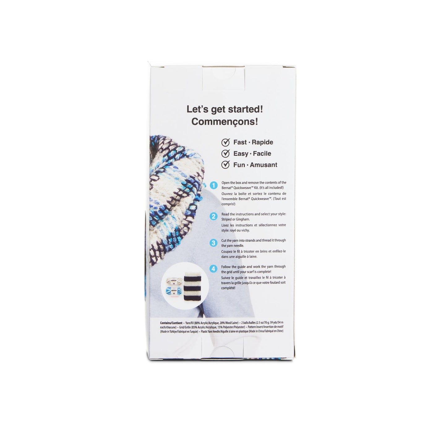 Bernat Quickweave Scarf Weaving Kit (140g/4.9oz)