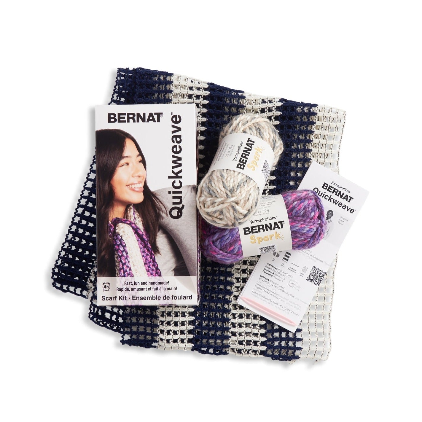 Bernat Quickweave Scarf Weaving Kit (140g/4.9oz)