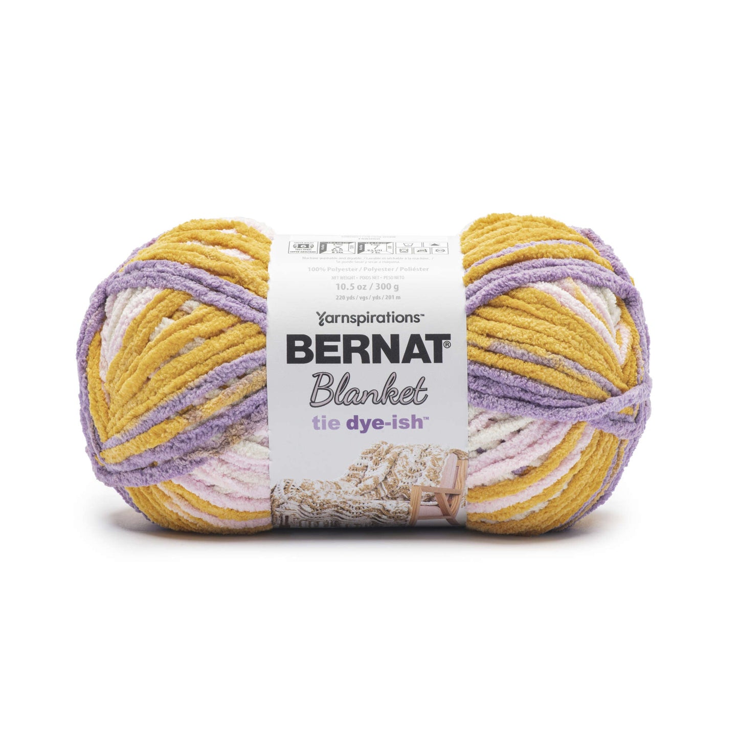 Bernat Blanket Tie Dye-ish Yarn (300g/10.5oz)