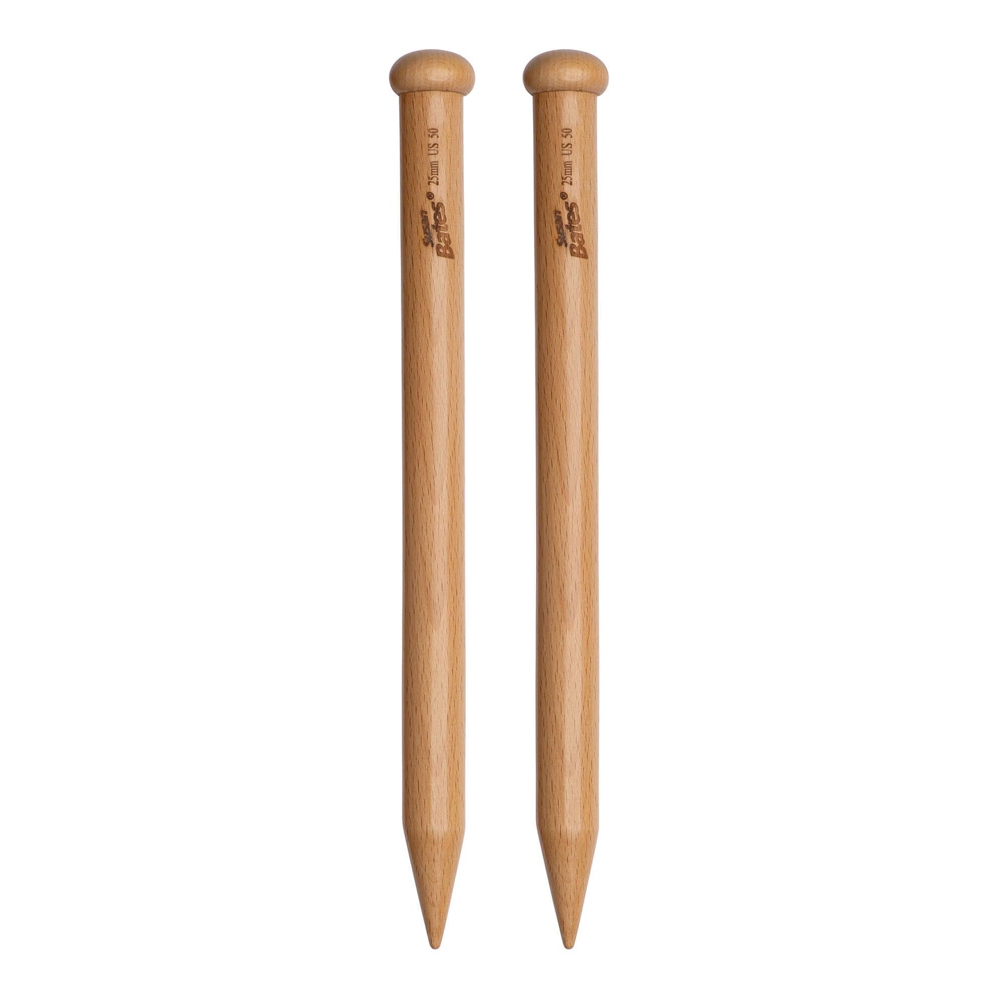 Susan Bates Xtreme Wood 14" Knitting Needles U.S. 50 (25 mm) - Clearance Items
