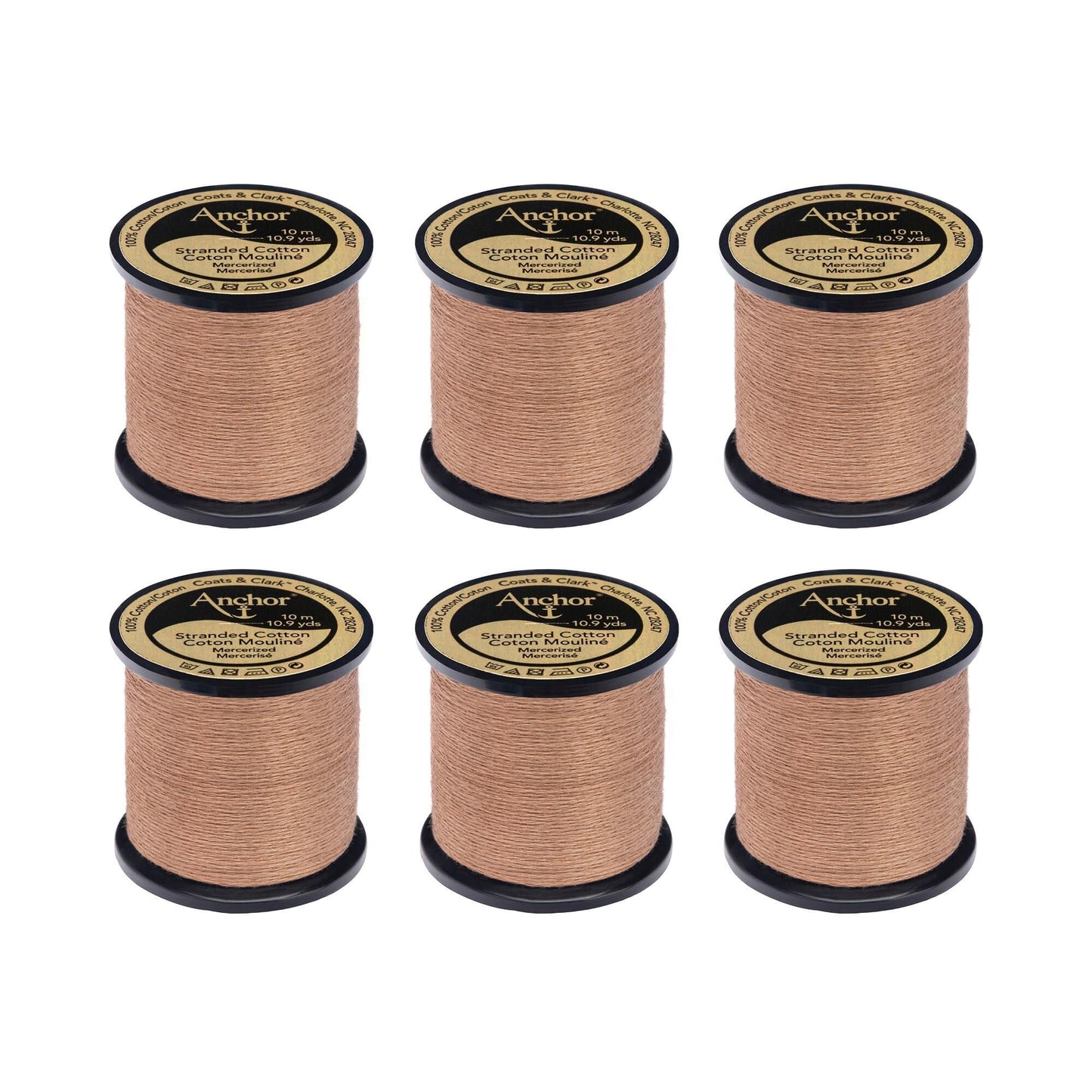 Anchor Spooled Floss 10 Meters (6 Pack) - Clearance shades