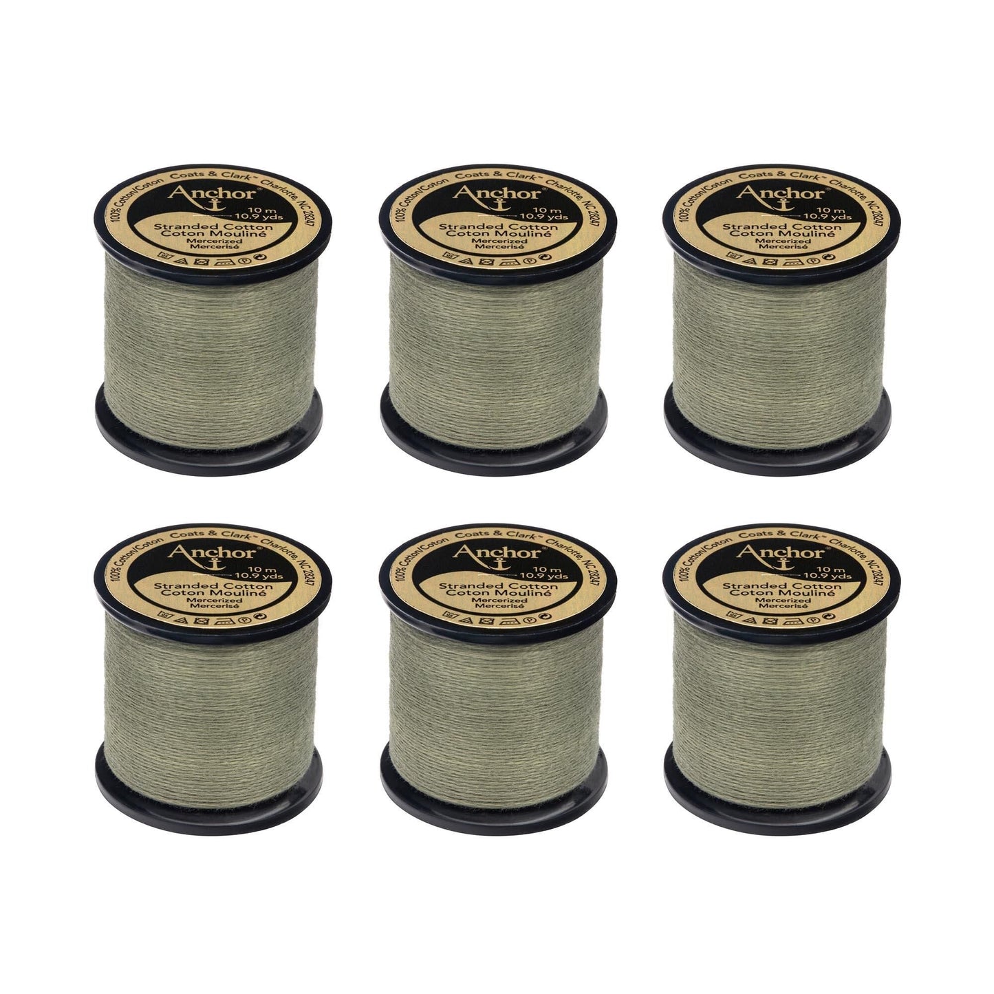 Anchor Spooled Floss 10 Meters (6 Pack) - Clearance shades