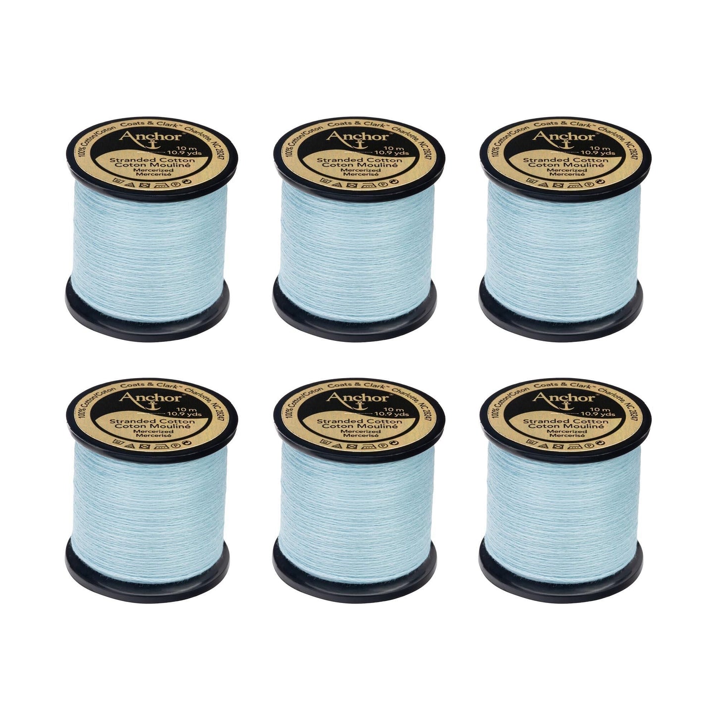 Anchor Spooled Floss 10 Meters (6 Pack) - Clearance shades