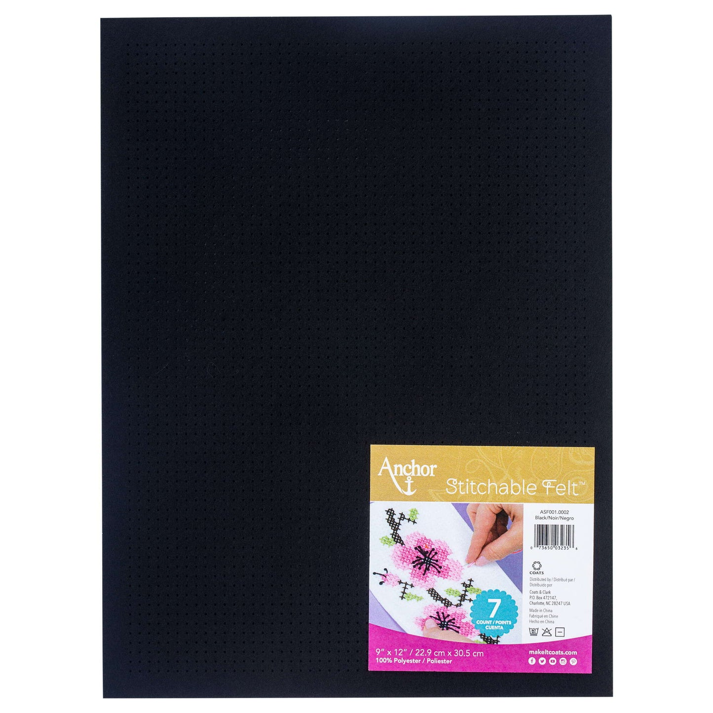 Anchor Stitchable Felt 9" x 12" - Clearance shades