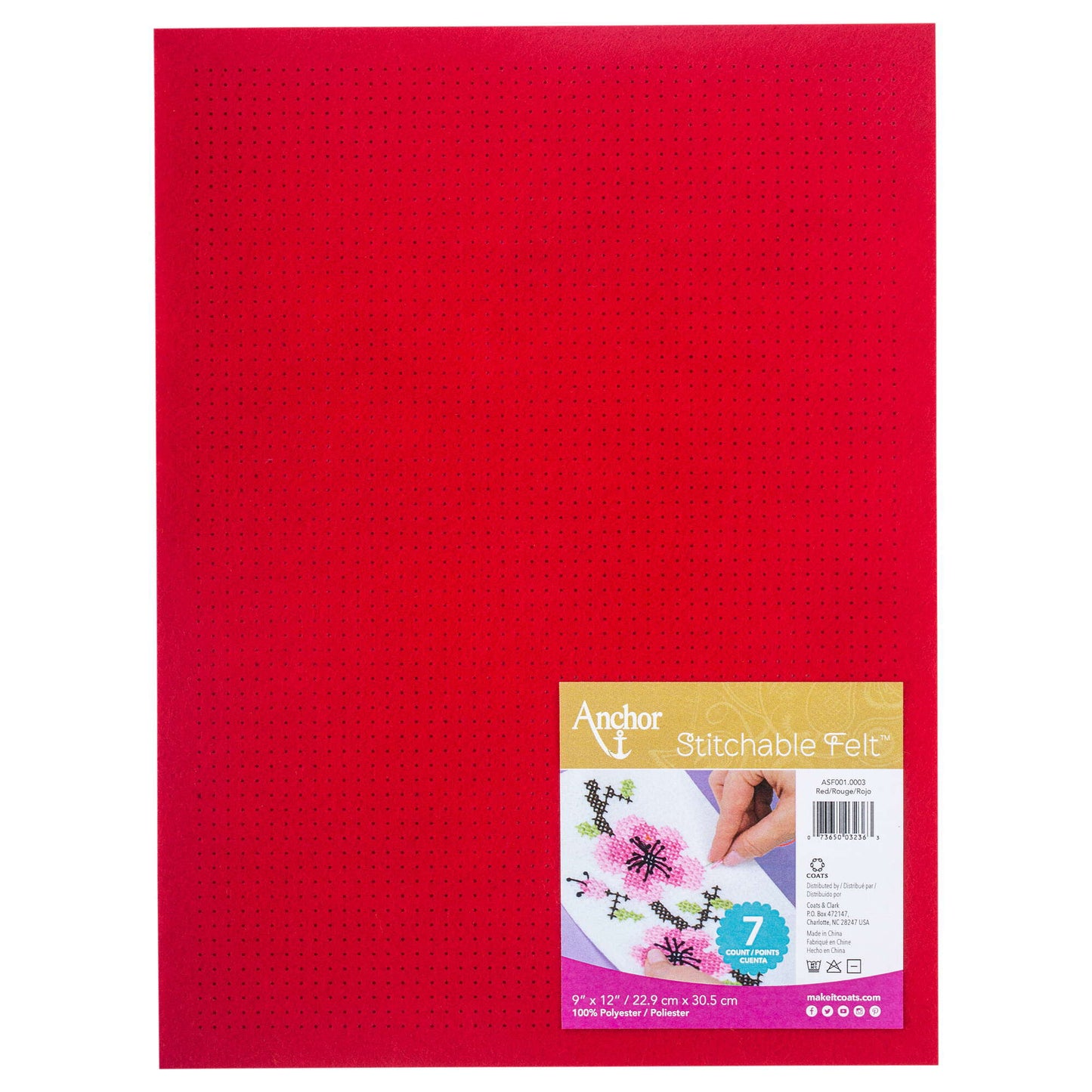 Anchor Stitchable Felt 9" x 12" - Clearance Items