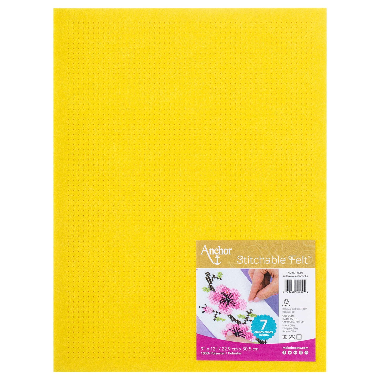 Anchor Stitchable Felt 9" x 12" - Clearance Items