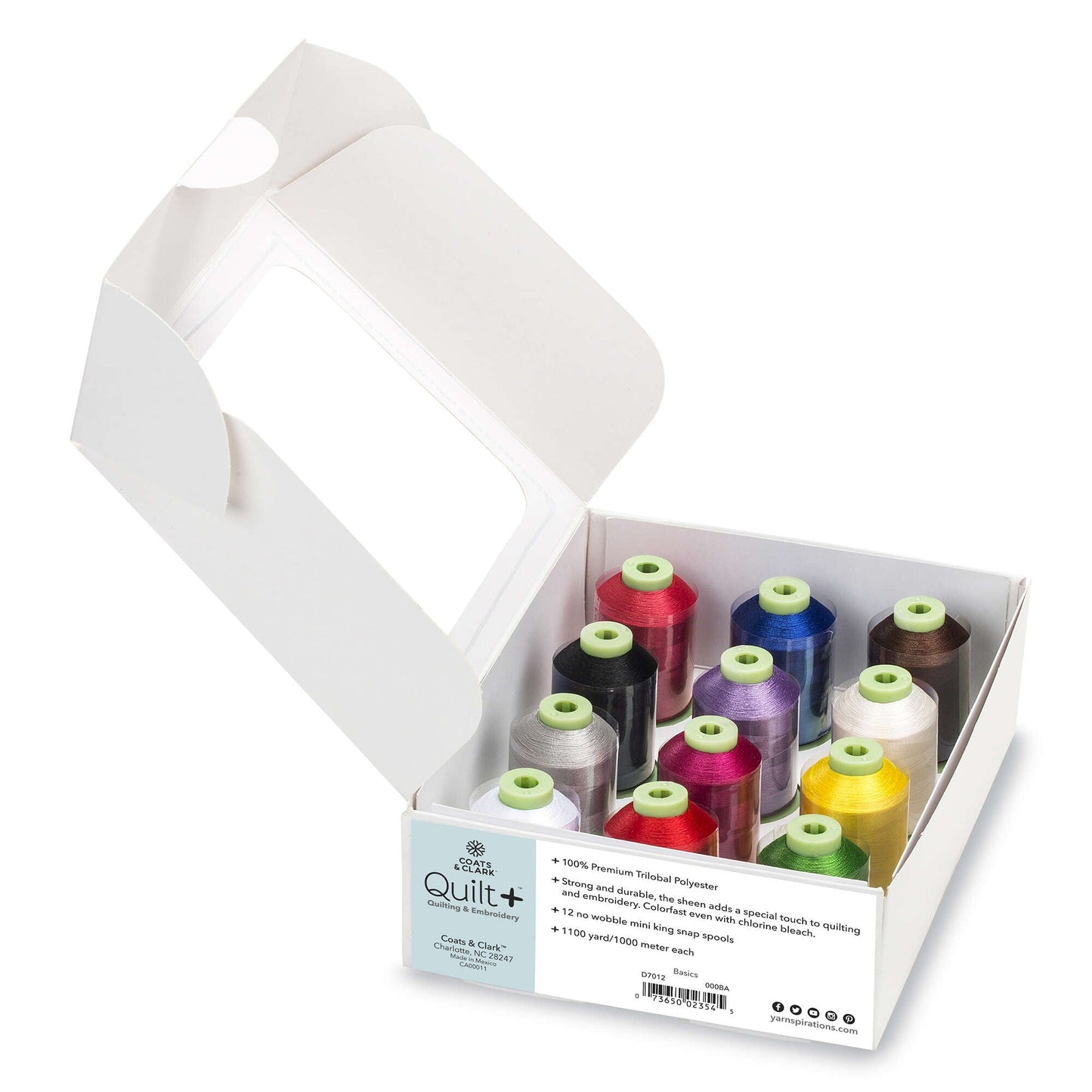 Coats & Clark Quilt + Quilting & Embroidery Thread 12 Spool Set - Clearance items