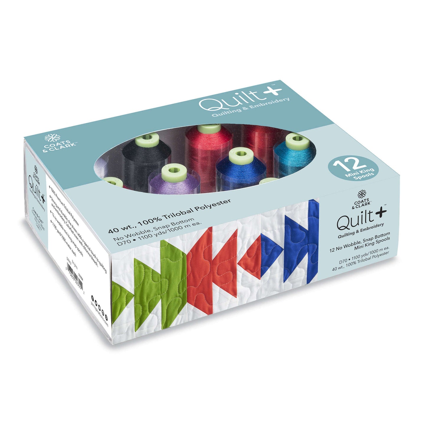 Coats & Clark Quilt + Quilting & Embroidery Thread 12 Spool Set - Clearance items