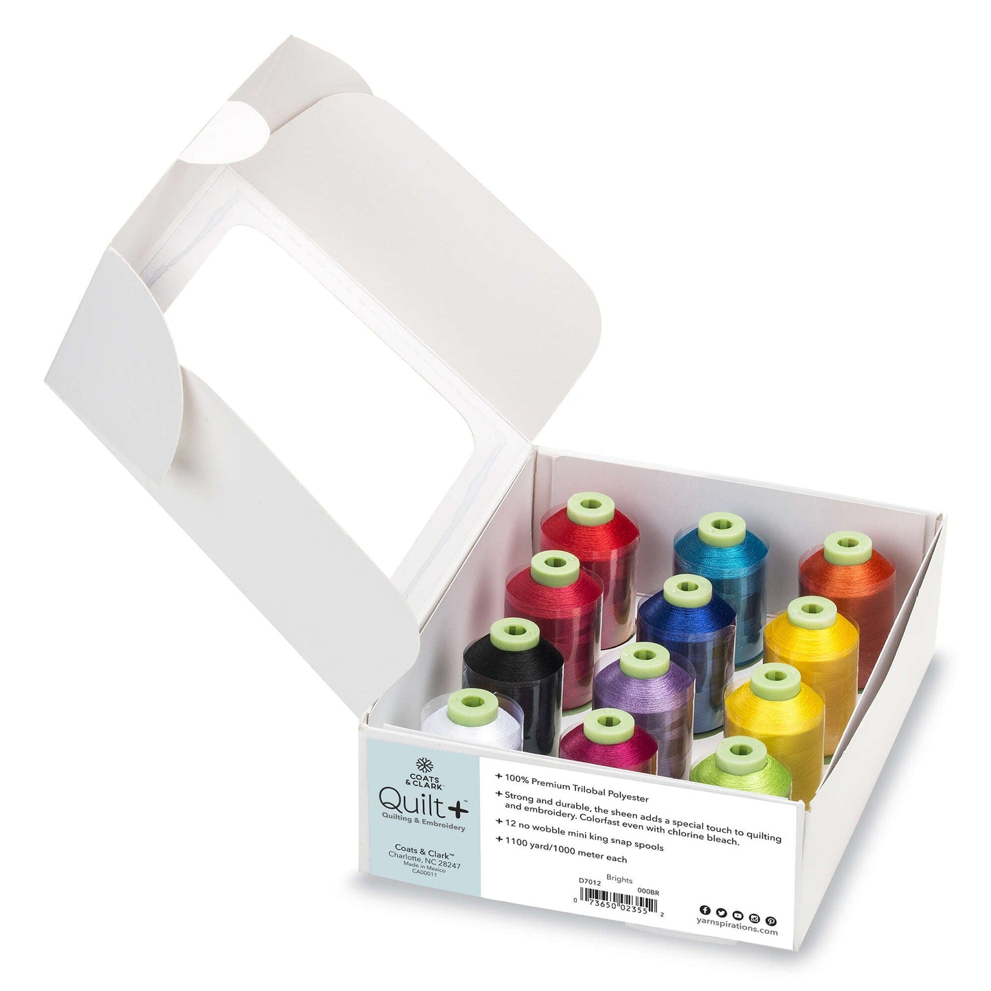 Coats & Clark Quilt + Quilting & Embroidery Thread 12 Spool Set - Clearance items