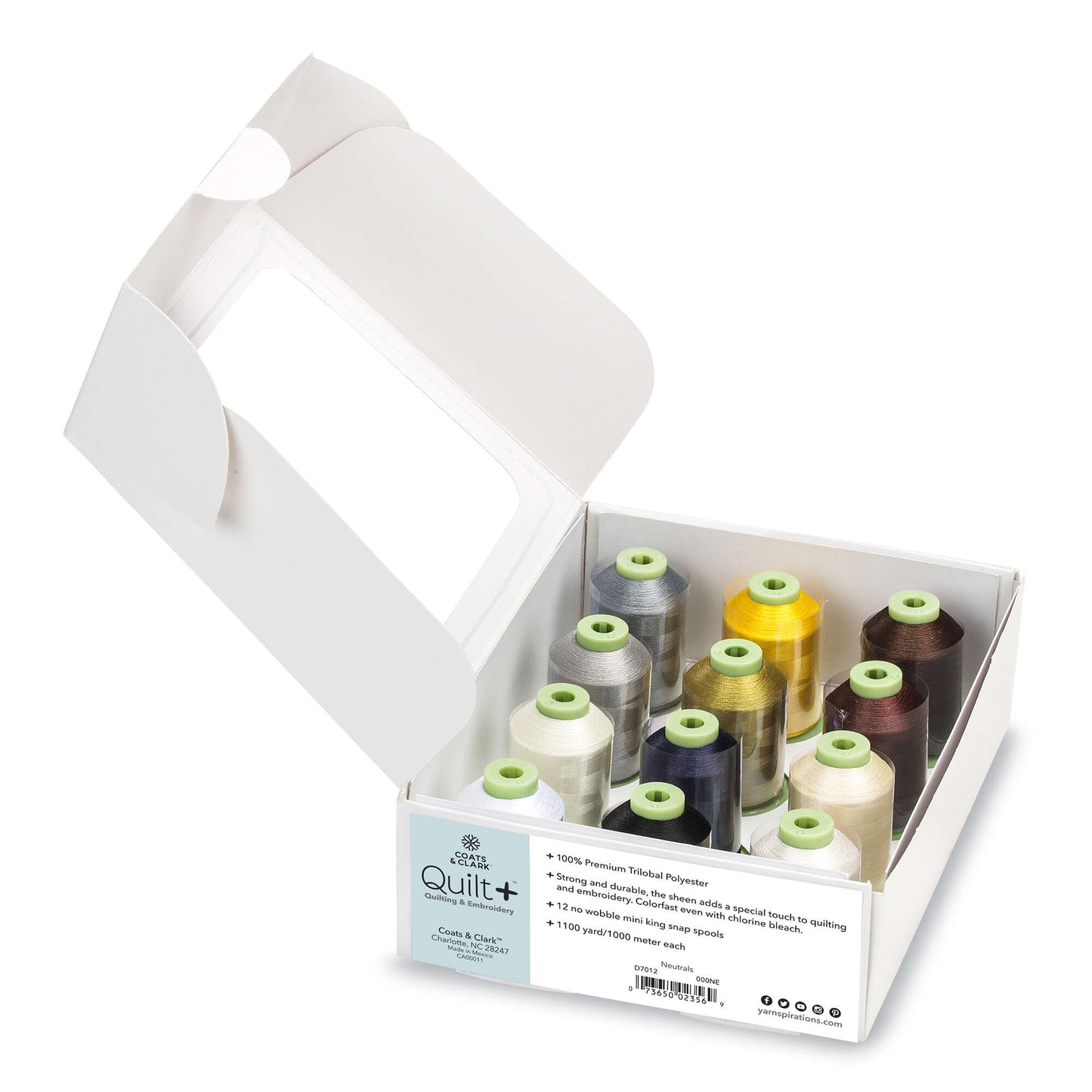 Coats & Clark Quilt + Quilting & Embroidery Thread 12 Spool Set - Clearance items