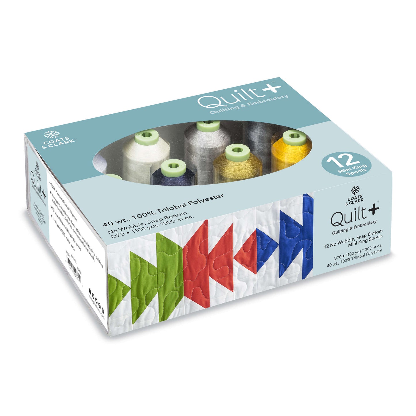 Coats & Clark Quilt + Quilting & Embroidery Thread 12 Spool Set - Clearance items