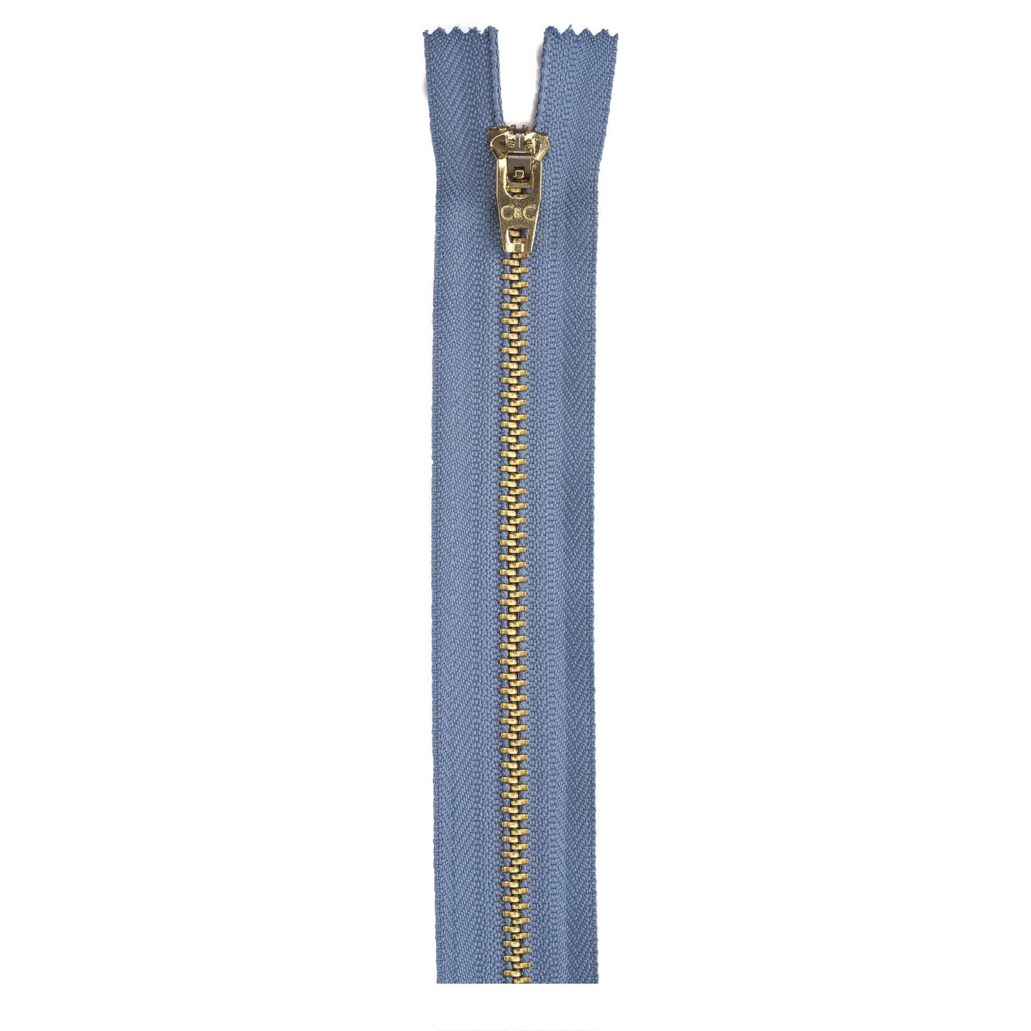 Coats & Clark Brass Jeans Zippers