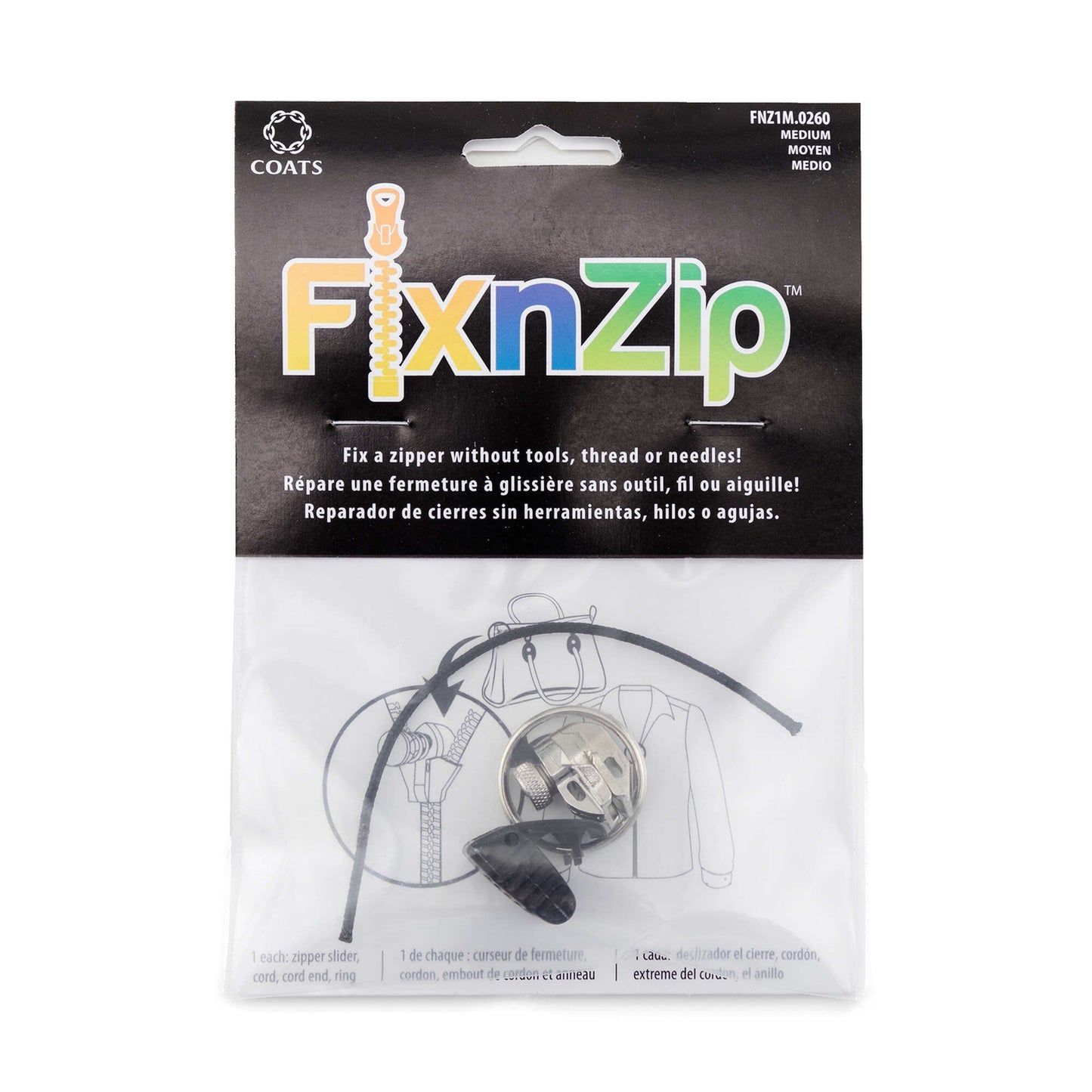 Coats & Clark FixnZip Replacement Zipper Slider