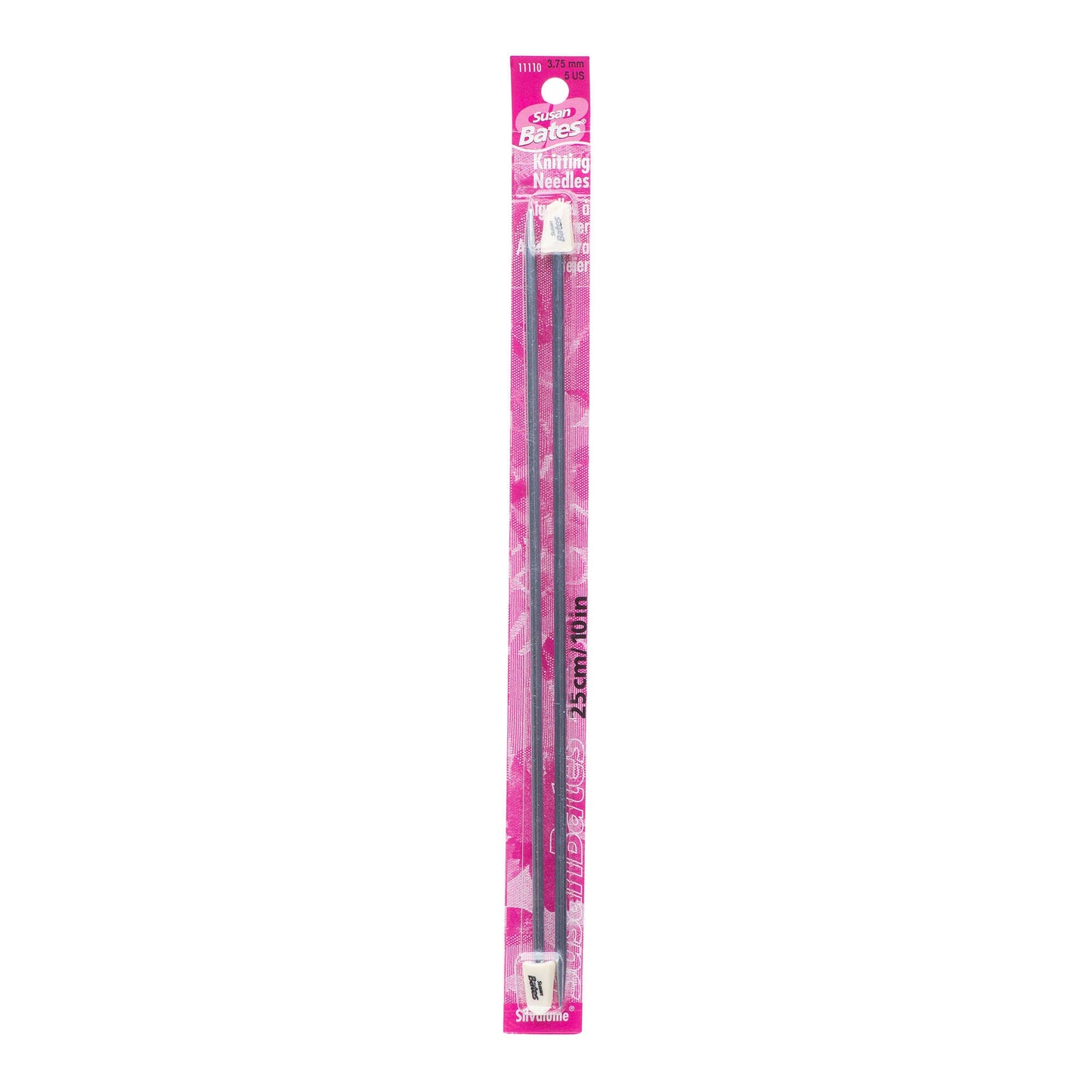 Susan Bates Silvalume 10" Single Point Knitting Needles