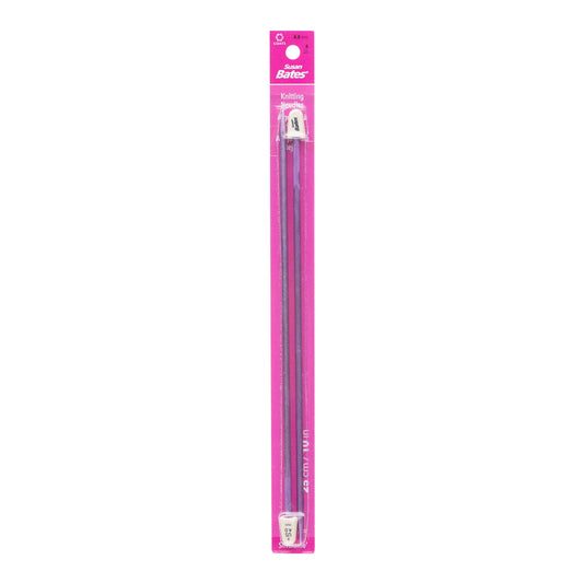 Susan Bates Silvalume 10" Single Point Knitting Needles