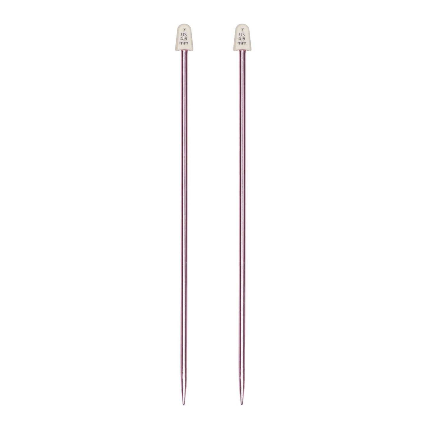 Susan Bates Silvalume 10" Single Point Knitting Needles