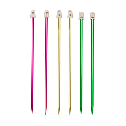Susan Bates Silvalume 10" Single Point Knitting Needles, Set of 3