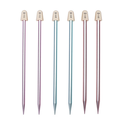 Susan Bates Silvalume 10" Single Point Knitting Needles, Set of 3