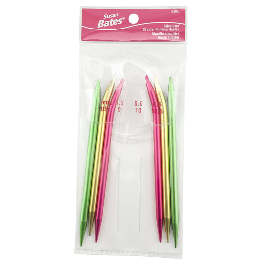 Susan Bates Silvalume 29" Circular Knitting Needles, Set of 3 - Clearance Items