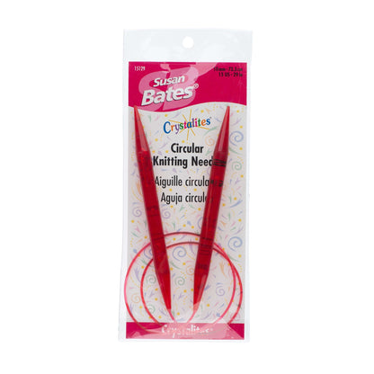 Susan Bates Crystalites 29" Circular Knitting Needles - Clearance Items*
