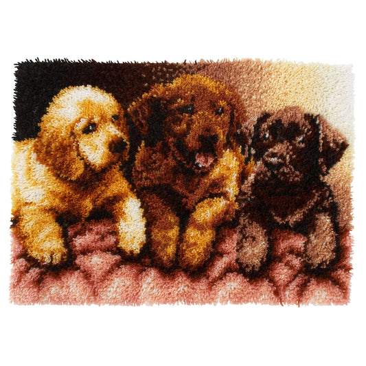 WonderArt Lab Puppies Kit 24" x 34", Clearance items
