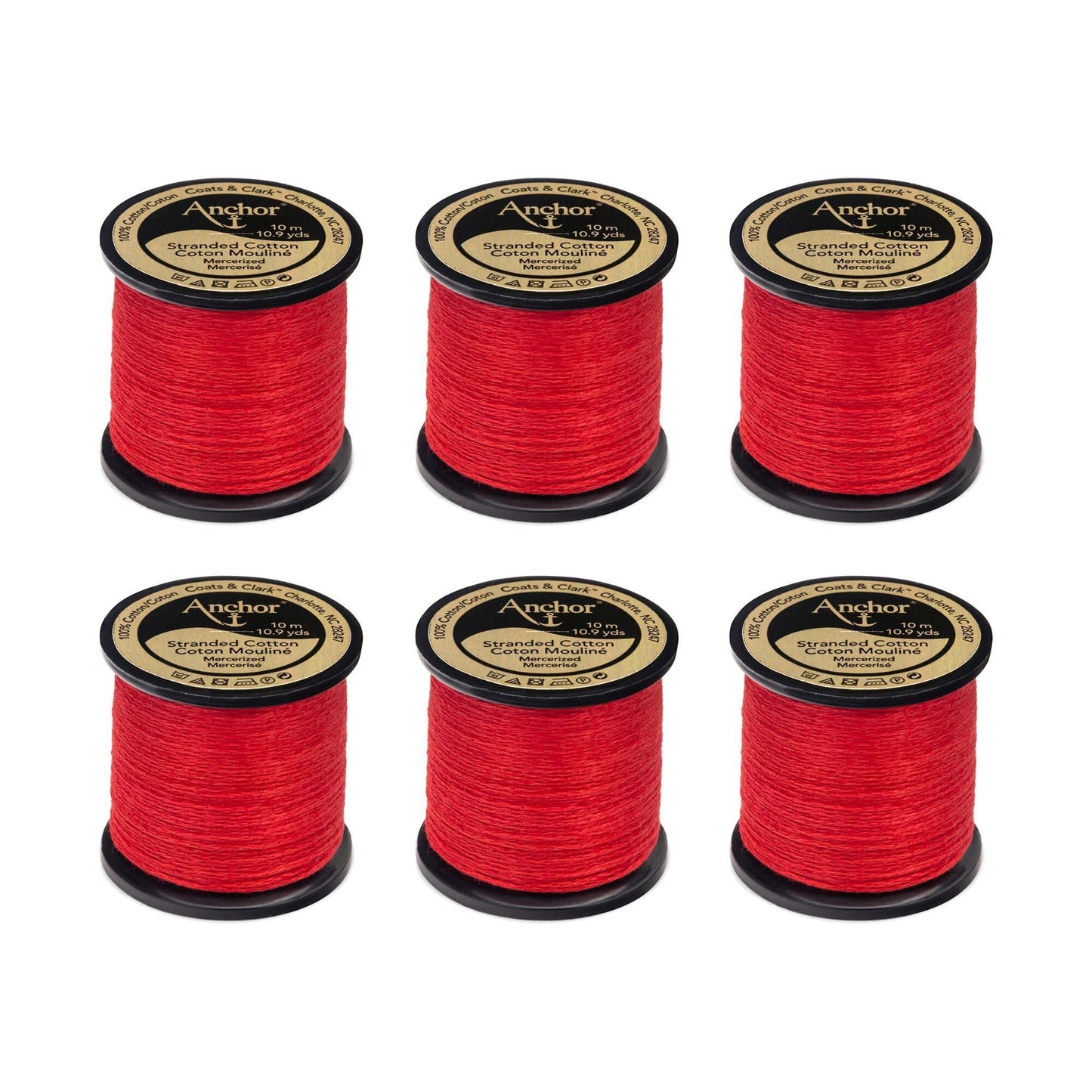 Anchor Spooled Floss 10 Meters (6 Pack) - Clearance shades
