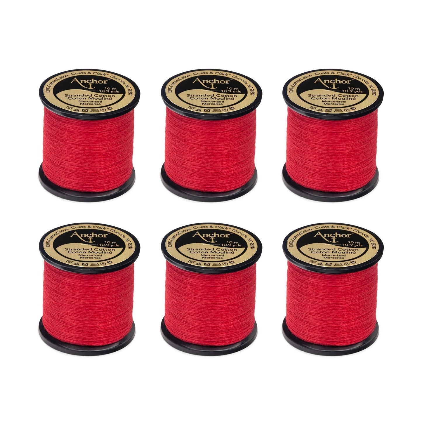 Anchor Spooled Floss 10 Meters (6 Pack) - Clearance shades