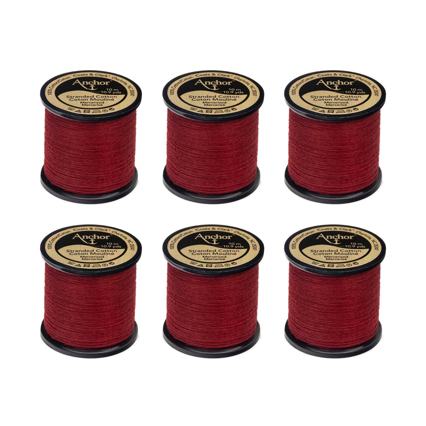 Anchor Spooled Floss 10 Meters (6 Pack) - Clearance shades