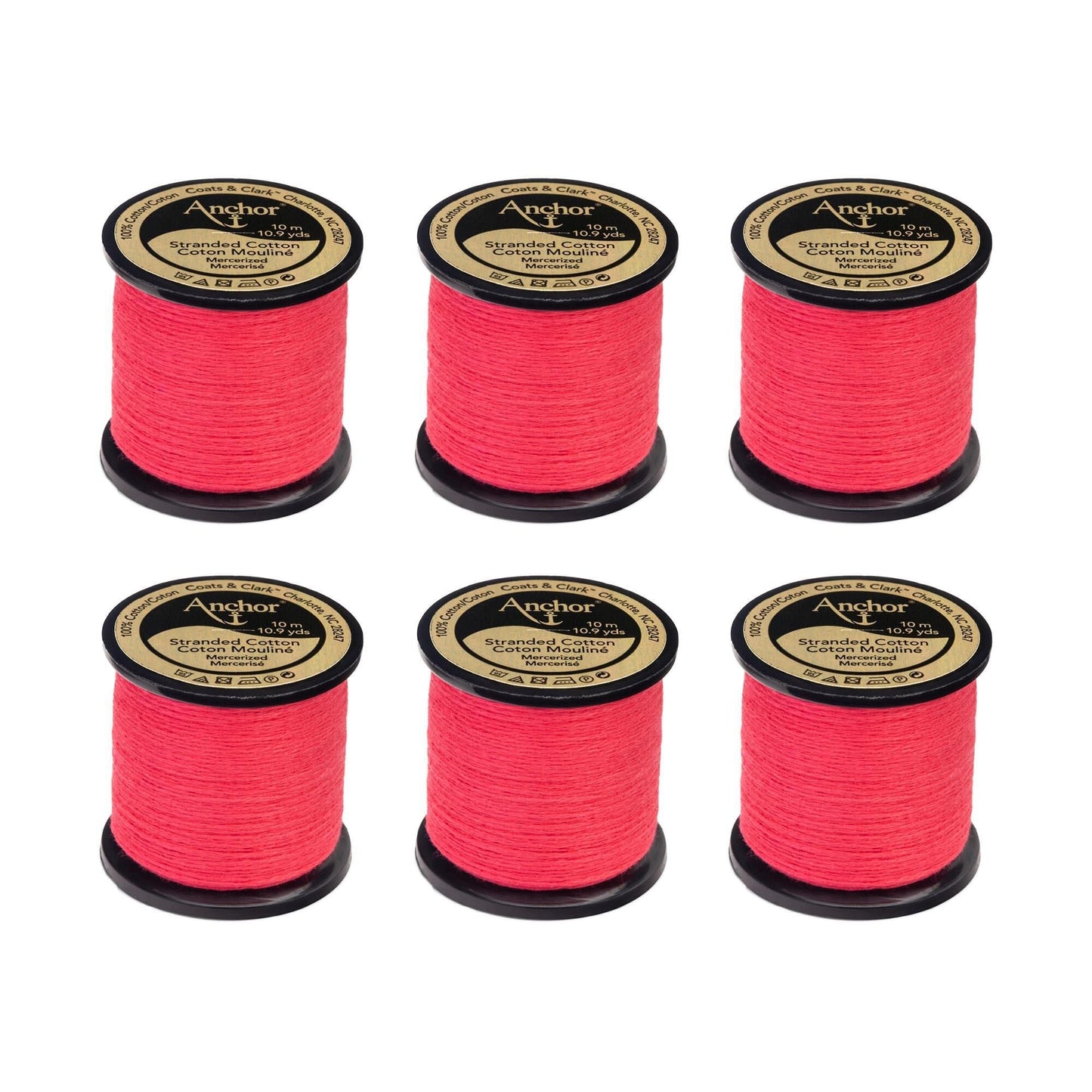 Anchor Spooled Floss 10 Meters (6 Pack) - Clearance shades