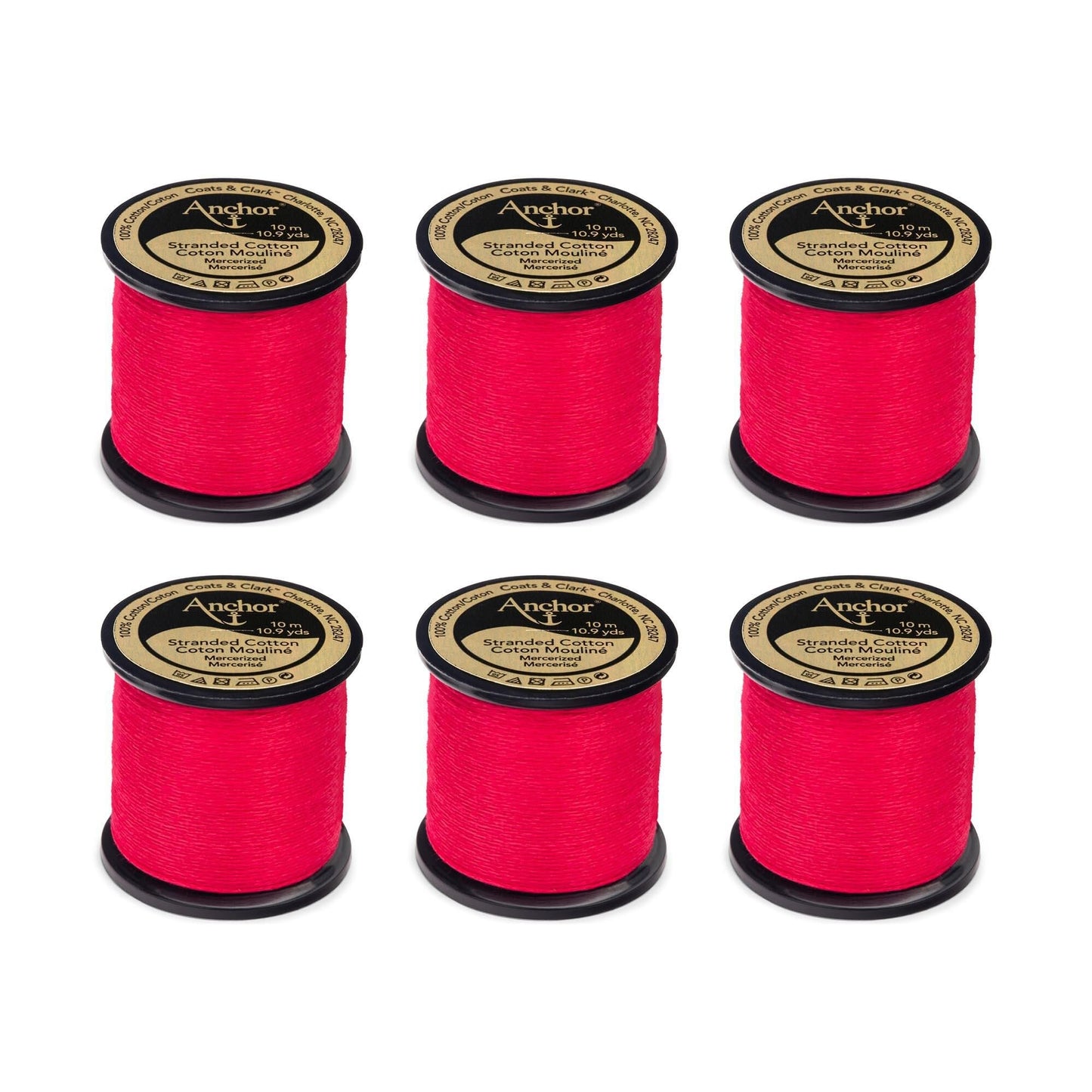Anchor Spooled Floss 10 Meters (6 Pack) - Clearance shades