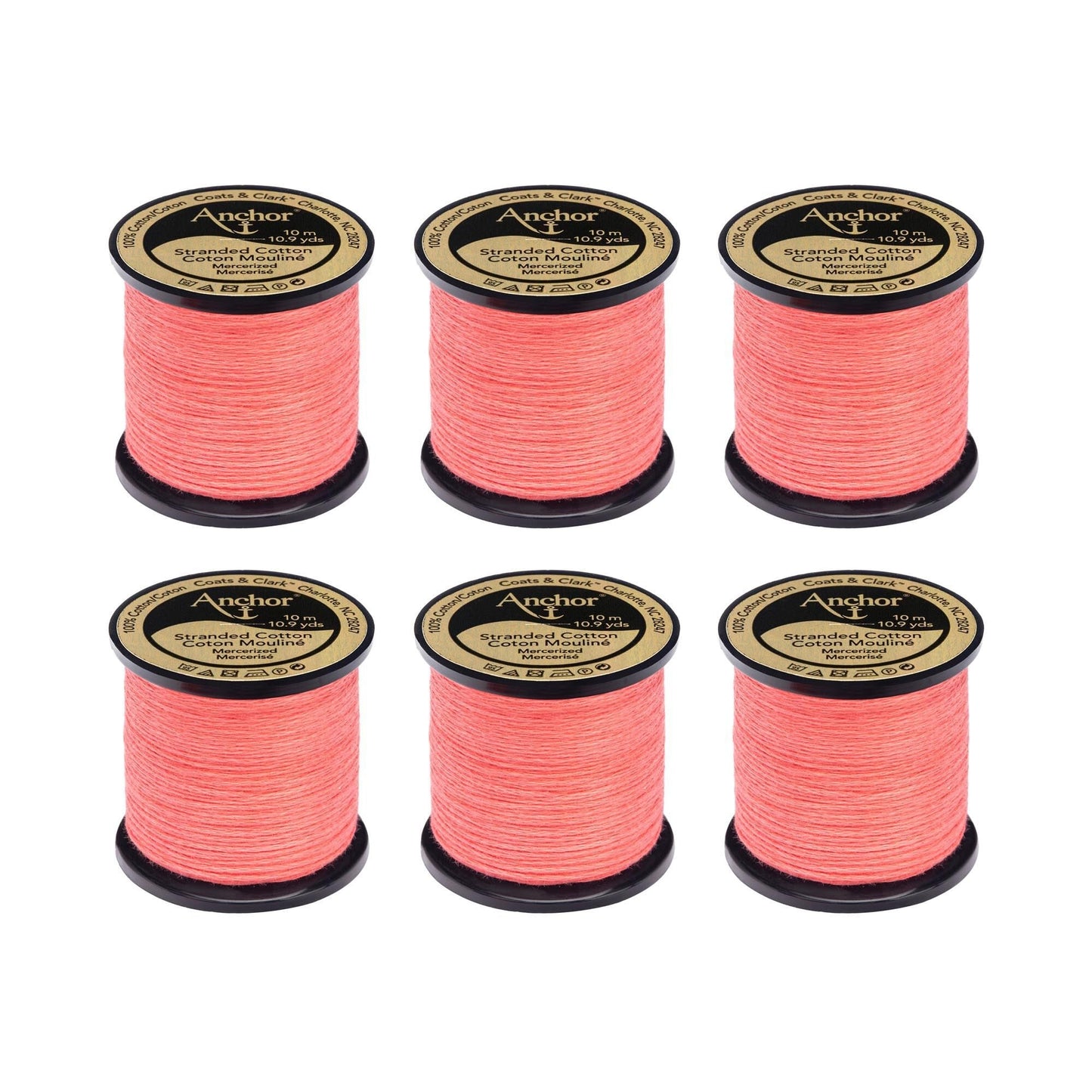 Anchor Spooled Floss 10 Meters (6 Pack) - Clearance shades